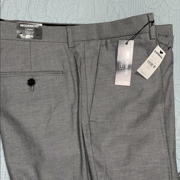 Express modern fit slacks black and white pattern - Picture 4 of 5